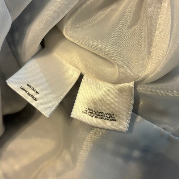 Anne Klein Gingham Check Blazer Women’s M Tie Sleeve One Button Jacket - Picture 6 of 7